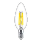 Philips MASTER LED E14 Bougie Filament Claire 3.4W 470lm - 922-927 Dim To Warm | Meilleur Rendu De Couleur - Dimmable - Remplacement 40W
